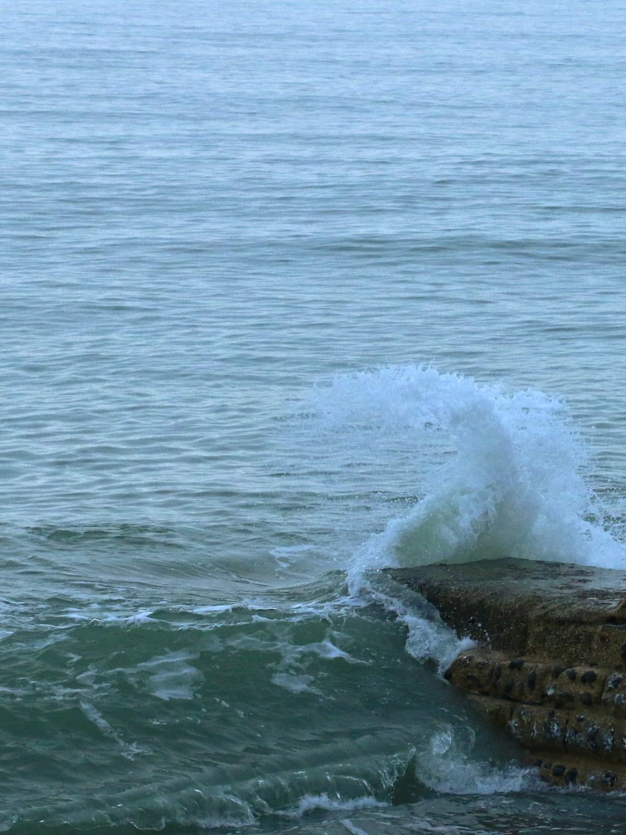 brown rock formation on sea during daytime