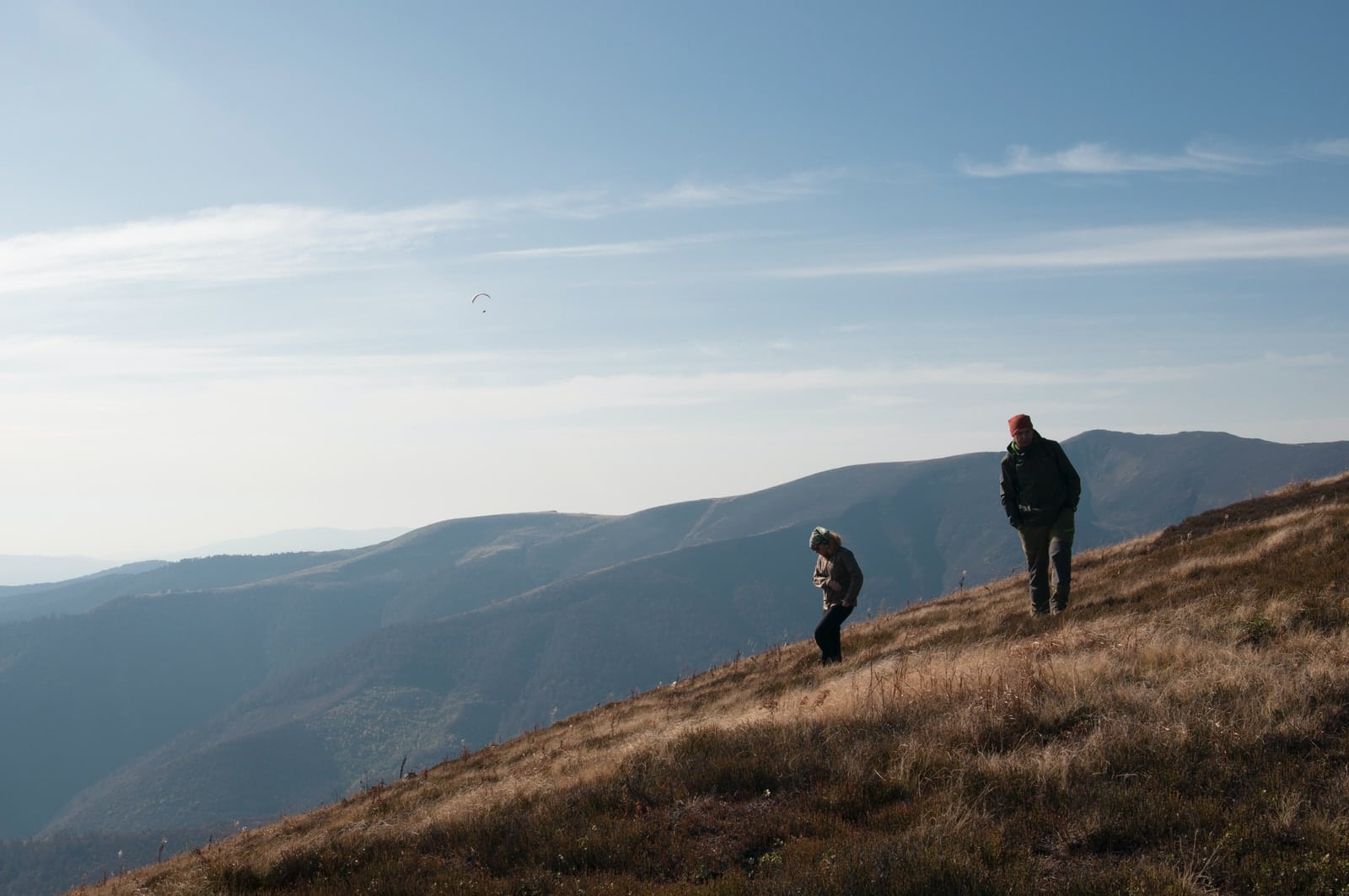 two person climbing mountain